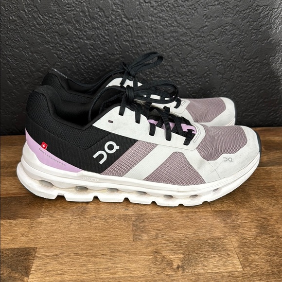 On Running Shoes - On Running Black and Purple Shoes Size 8